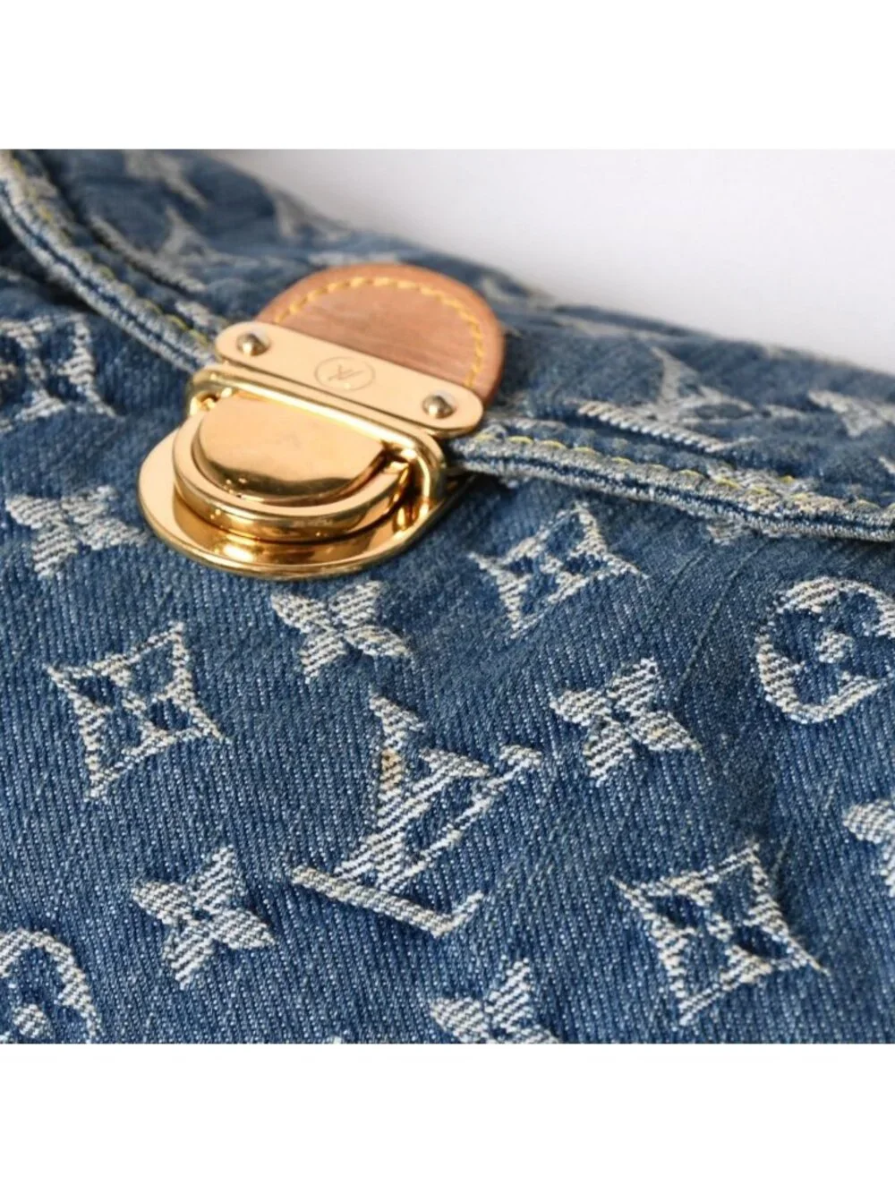 Louis Vuitton Mini Pleaty Bag Monogram Denim Indigo Blue